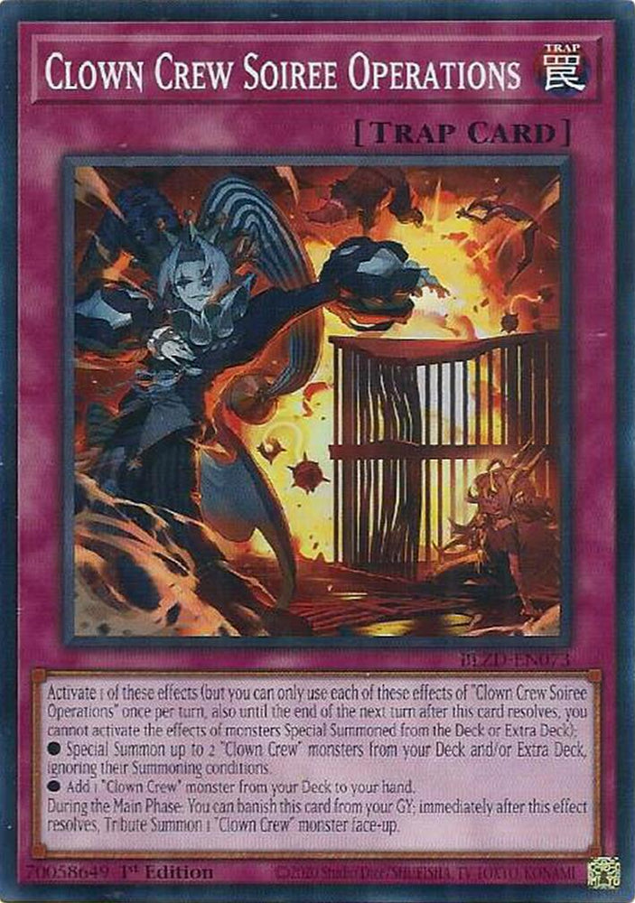 Clown Crew Soiree Operations [BLZD-EN073] Common - Yugioh Cards For Your TCG Needs!