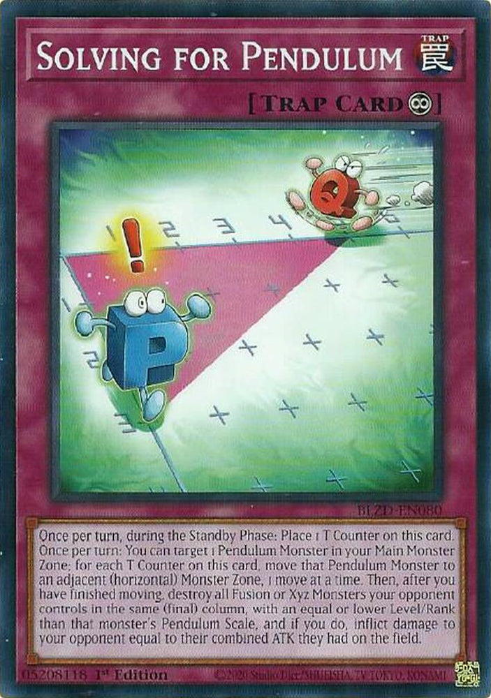 Solving for Pendulum [BLZD-EN080] Common - Yugioh Cards For Your TCG Needs!