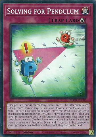 Solving for Pendulum [BLZD-EN080] Common - Yugioh Cards For Your TCG Needs!