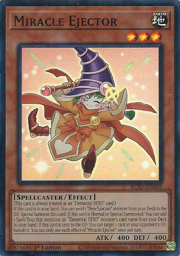 Miracle Ejector [BLZD-EN098] Super Rare - Yugioh Cards For Your TCG Needs!