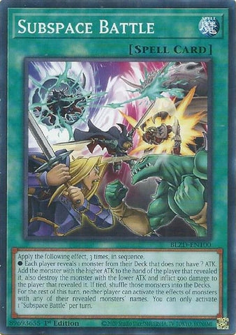 Subspace Battle [BLZD-EN100] Common - Yugioh Cards For Your TCG Needs!