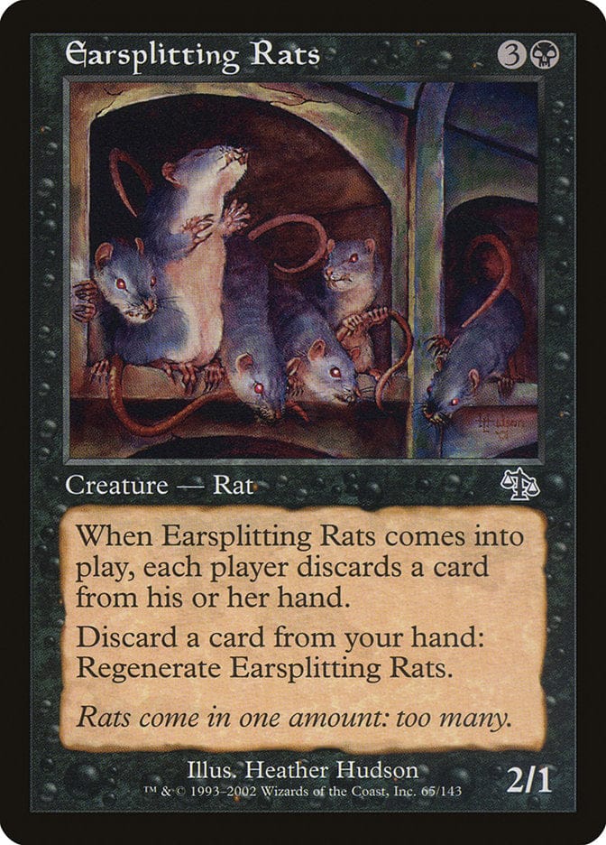 Earsplitting Rats [Judgment] Magic: The Gathering