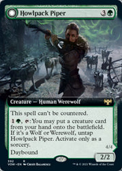 Howlpack Piper // Wildsong Howler (Extended Art) [Innistrad: Crimson Vow] Magic: The Gathering
