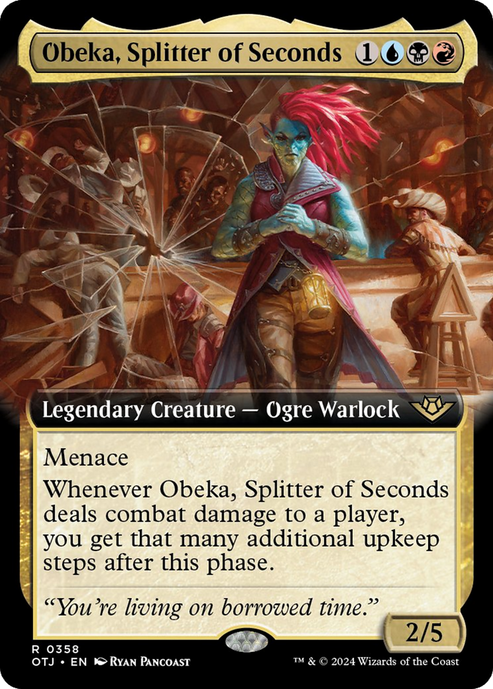 Obeka, Splitter of Seconds (Extended Art) [Outlaws of Thunder Junction] Magic: The Gathering