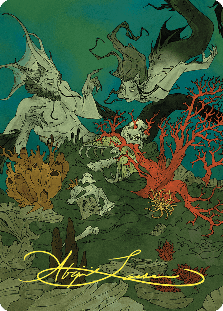 Curiosity Art Card (Gold-Stamped Signature) [Wilds of Eldraine Art Series] Magic: The Gathering