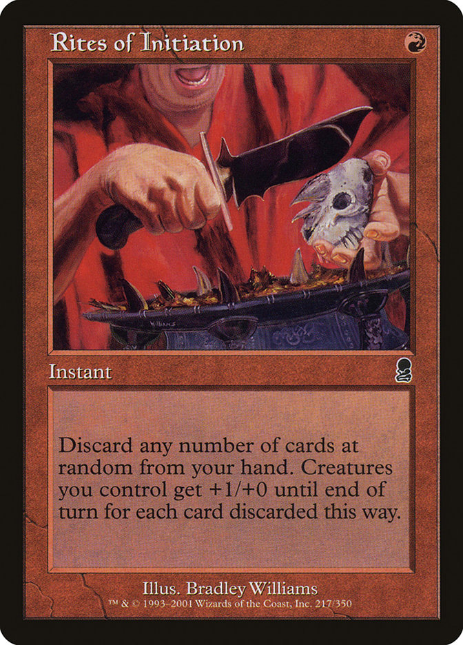 Rites of Initiation [Odyssey] Magic: The Gathering