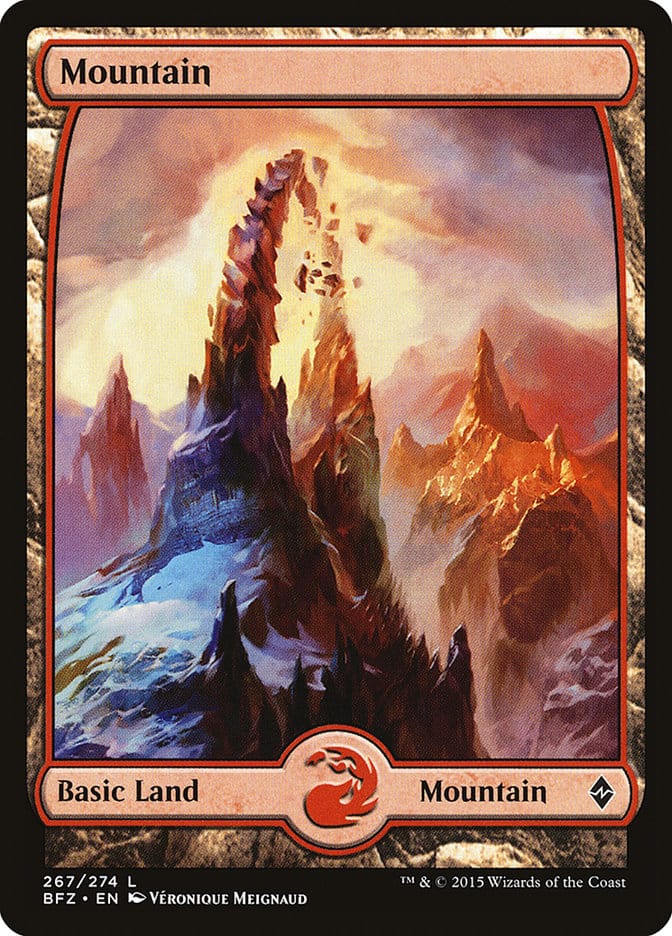 Mountain (267) (Full Art) [Battle for Zendikar] Magic: The Gathering