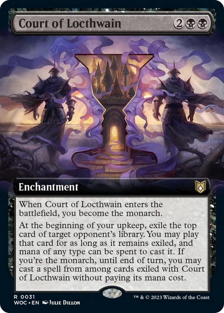 Court of Locthwain (Extended Art) [Wilds of Eldraine Commander] Magic: The Gathering