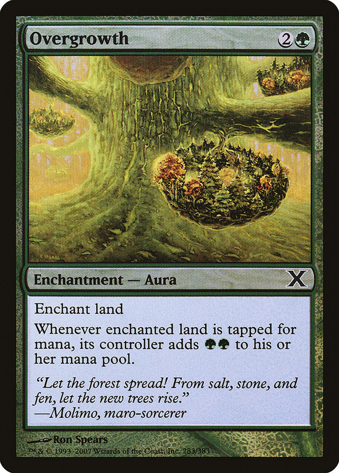 Overgrowth (Premium Foil) [Tenth Edition] Magic: The Gathering