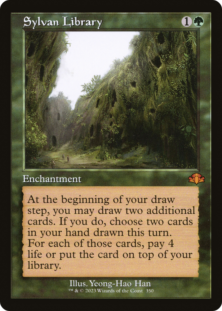 Sylvan Library (Retro) [Dominaria Remastered] Magic: The Gathering