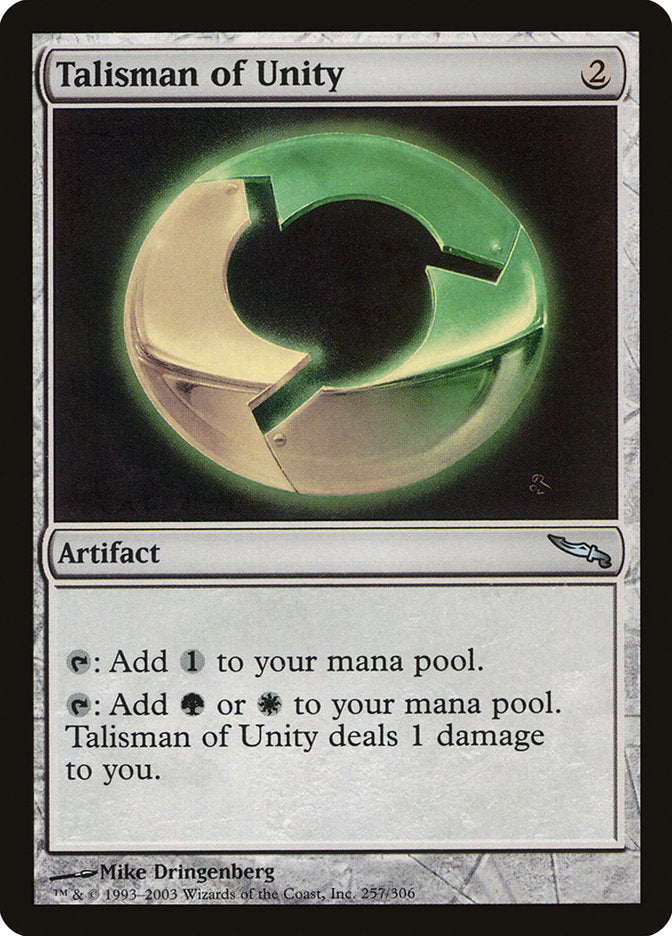 Talisman of Unity [Mirrodin] Magic: The Gathering