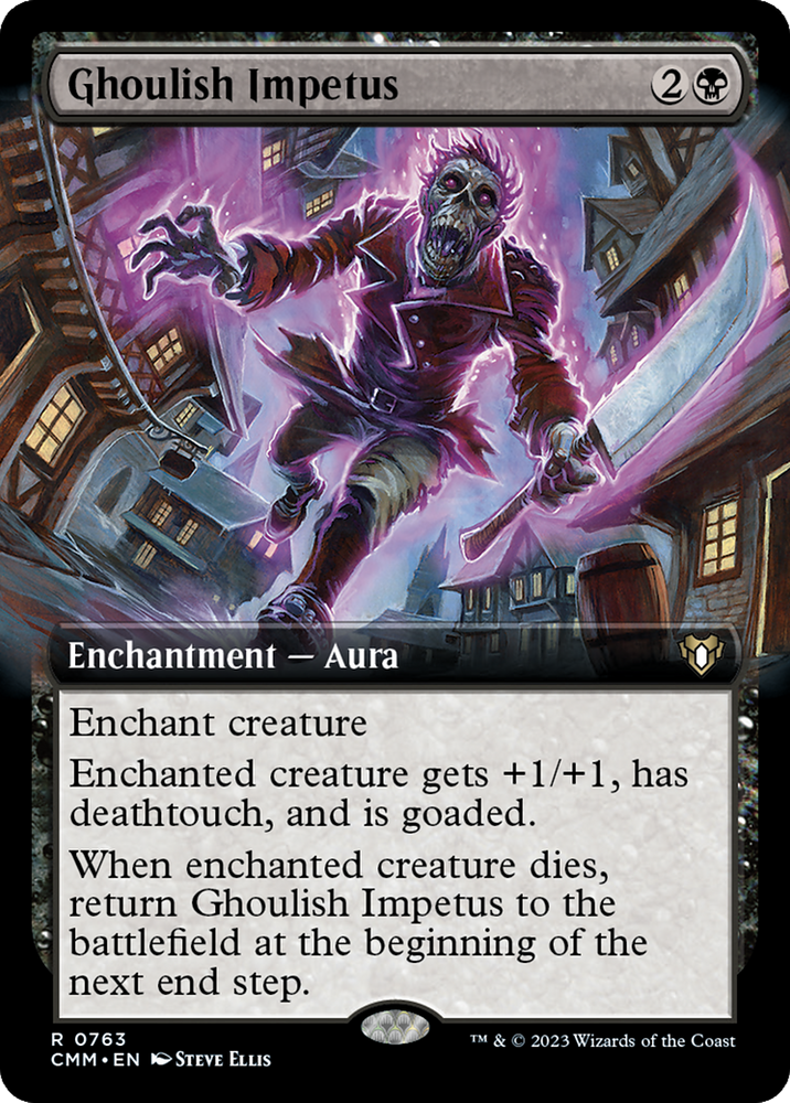 Ghoulish Impetus (Extended Art) [Commander Masters] Magic: The Gathering