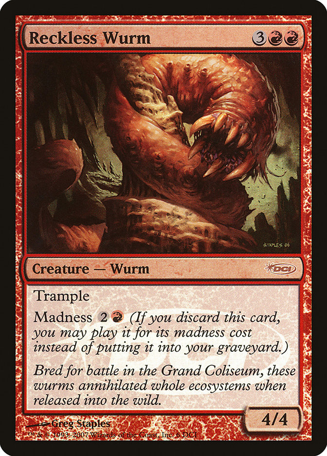 Reckless Wurm [Gateway 2007] Magic: The Gathering