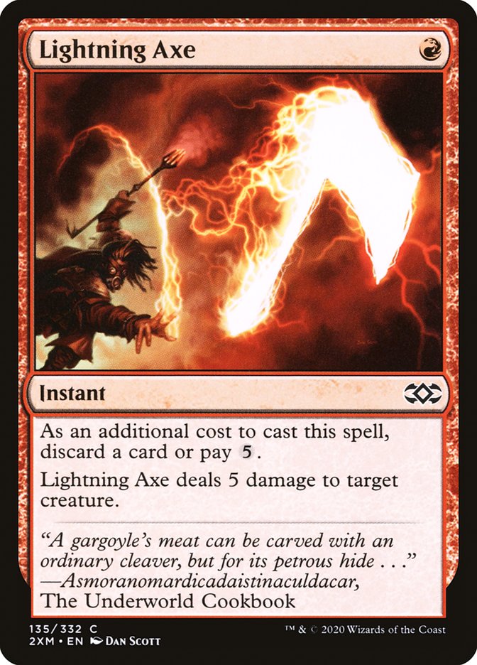 Lightning Axe [Double Masters] Magic: The Gathering