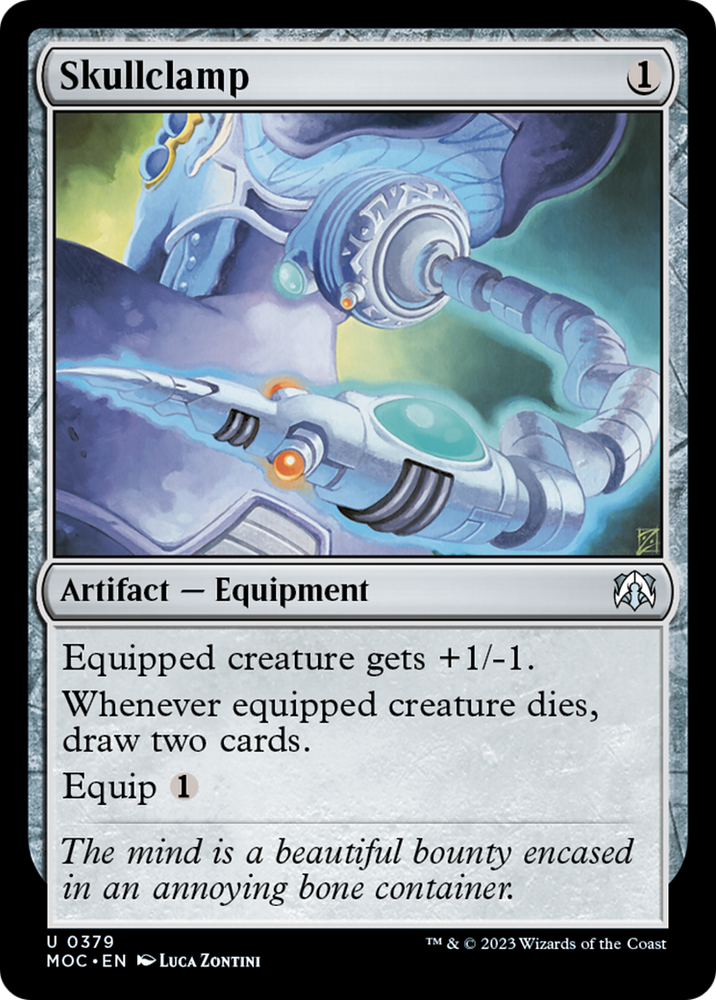 Skullclamp [March of the Machine Commander] Magic: The Gathering
