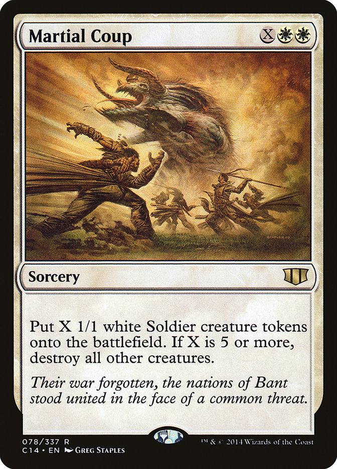 Martial Coup [Commander 2014] Magic: The Gathering