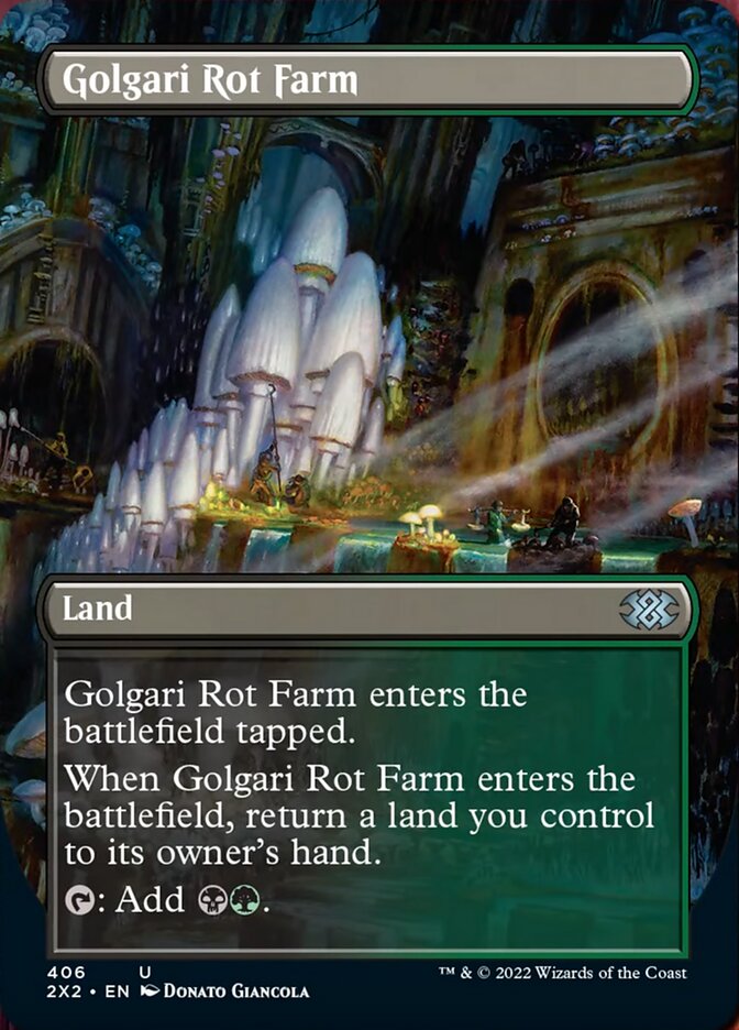 Golgari Rot Farm (Borderless Alternate Art) [Double Masters 2022] Magic: The Gathering