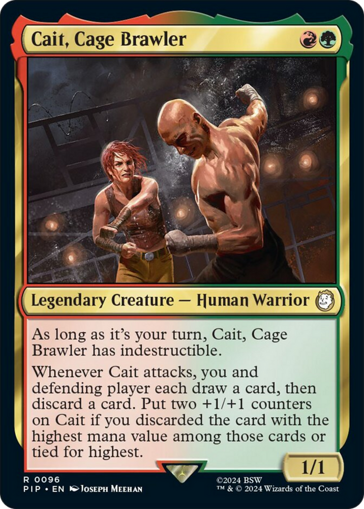 Cait, Cage Brawler [Fallout] Magic: The Gathering