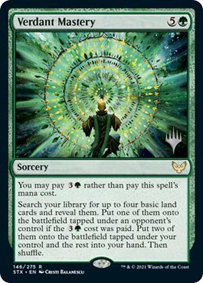 Verdant Mastery (Promo Pack) [Strixhaven: School of Mages Promos] Magic: The Gathering