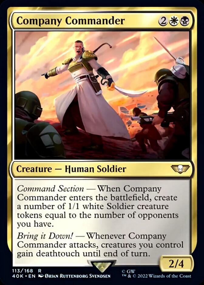 Company Commander [Warhammer 40,000] Magic: The Gathering