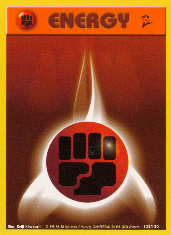 Fighting Energy (125/130) [Base Set 2] Pokémon