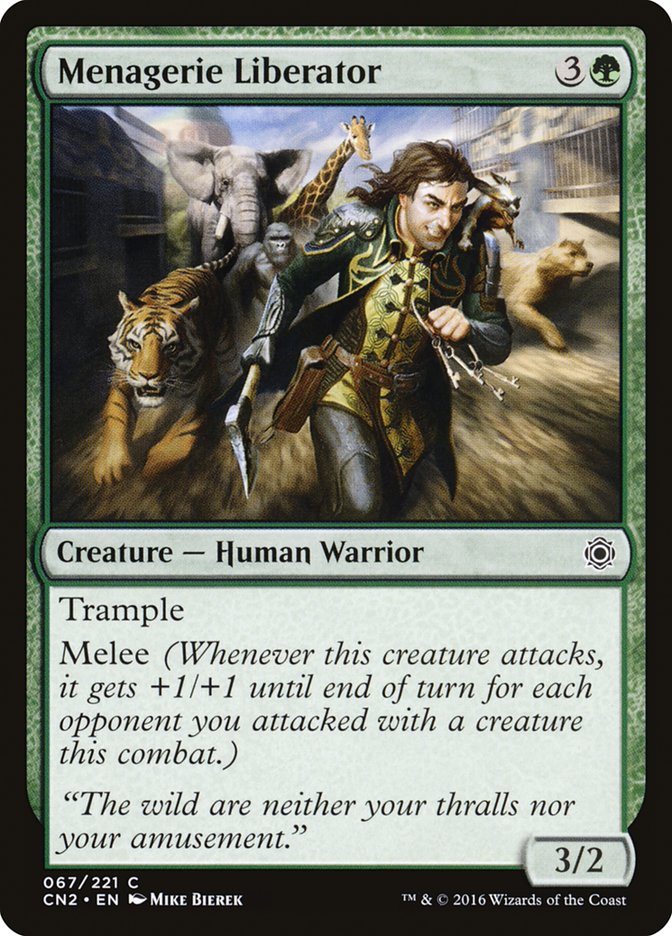 Menagerie Liberator [Conspiracy: Take the Crown] Magic: The Gathering
