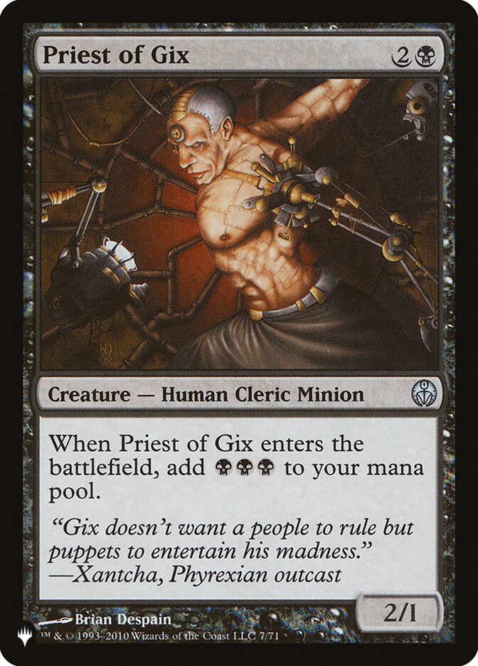 Priest of Gix [The List] Magic: The Gathering