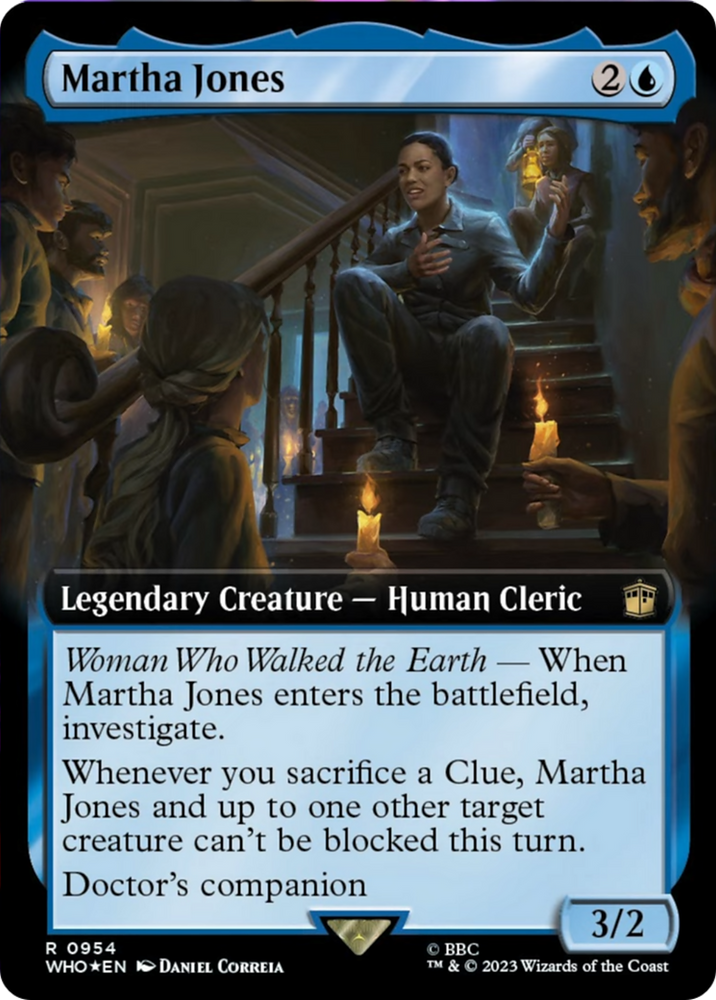 Martha Jones (Extended Art) (Surge Foil) [Doctor Who] Magic: The Gathering