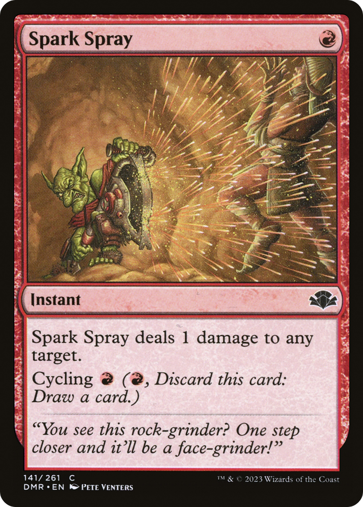 Spark Spray [Dominaria Remastered] Magic: The Gathering