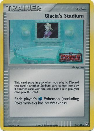 Glacia's Stadium (76/108) (Stamped) [EX: Power Keepers] Pokémon