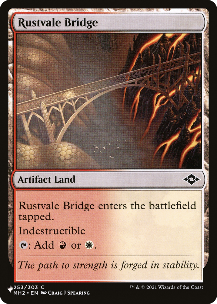 Rustvale Bridge [The List] Magic: The Gathering