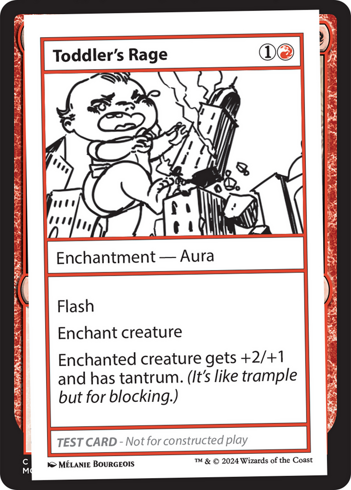 Toddler's Rage [Mystery Booster 2 Playtest Cards] Magic: The Gathering