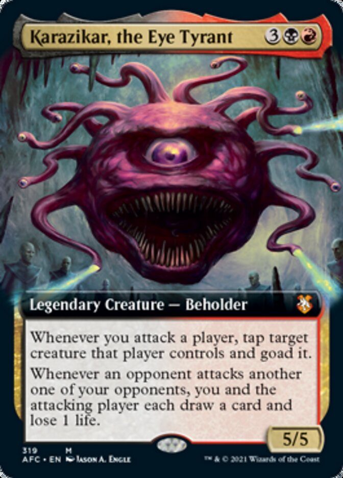 Karazikar, the Eye Tyrant (Extended Art) [Dungeons & Dragons: Adventures in the Forgotten Realms Commander] Magic: The Gathering
