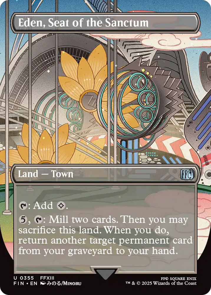 Eden, Seat of the Sanctum (Borderless) [FINAL FANTASY] Magic: The Gathering