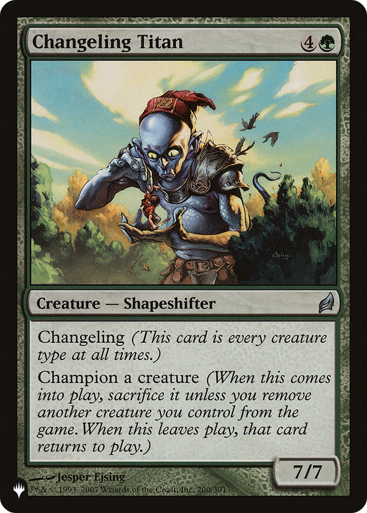 Changeling Titan [The List] Magic: The Gathering
