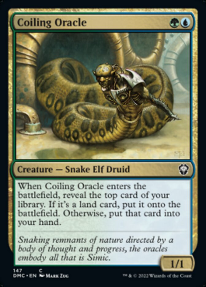 Coiling Oracle [Dominaria United Commander] Magic: The Gathering