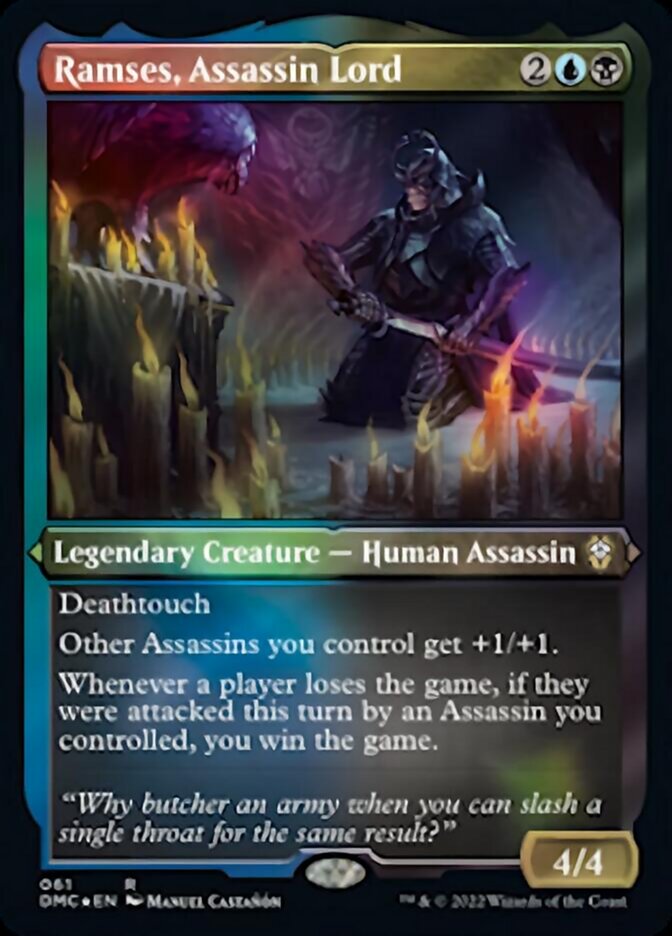 Ramses, Assassin Lord (Foil Etched) [Dominaria United Commander] Magic: The Gathering