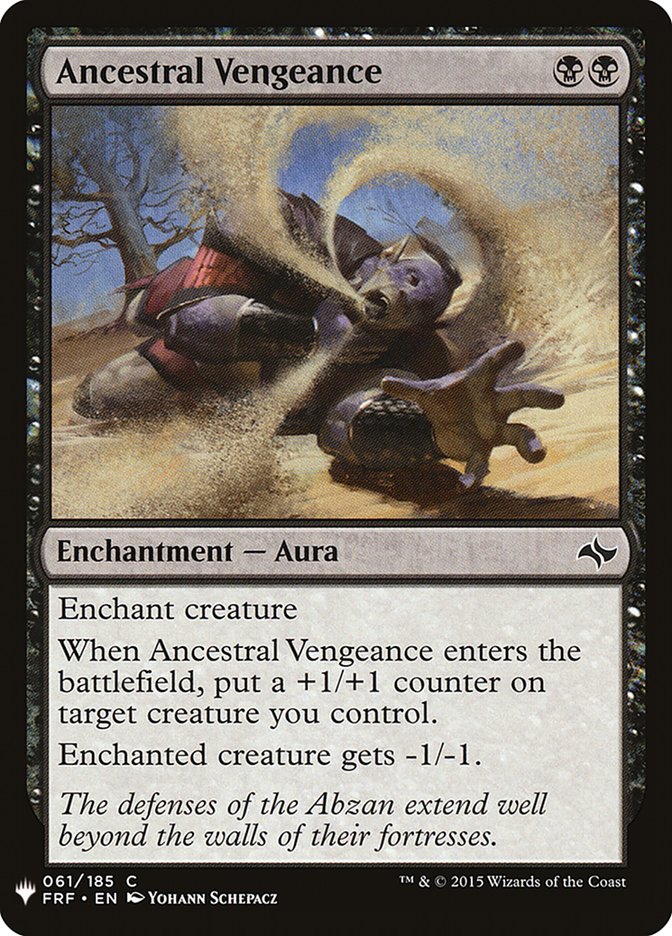 Ancestral Vengeance [Mystery Booster] Magic: The Gathering