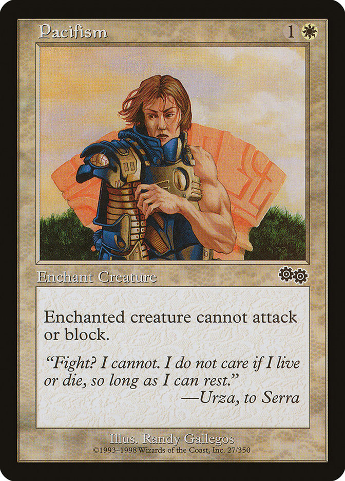 Pacifism [Urza's Saga] Magic: The Gathering