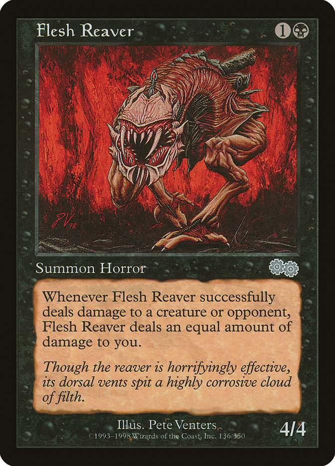 Flesh Reaver [Urza's Saga] Magic: The Gathering