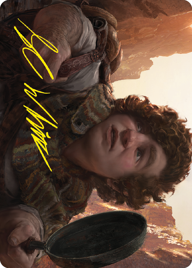 Sam, Loyal Attendant Art Card (Gold-Stamped Signature) [The Lord of the Rings: Tales of Middle-earth Art Series] Magic: The Gathering