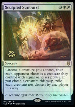 Sculpted Sunburst [Commander Legends: Battle for Baldur's Gate Prerelease Promos] Magic: The Gathering