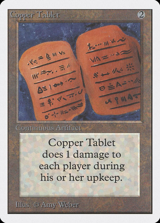 Copper Tablet [Unlimited Edition] Magic: The Gathering