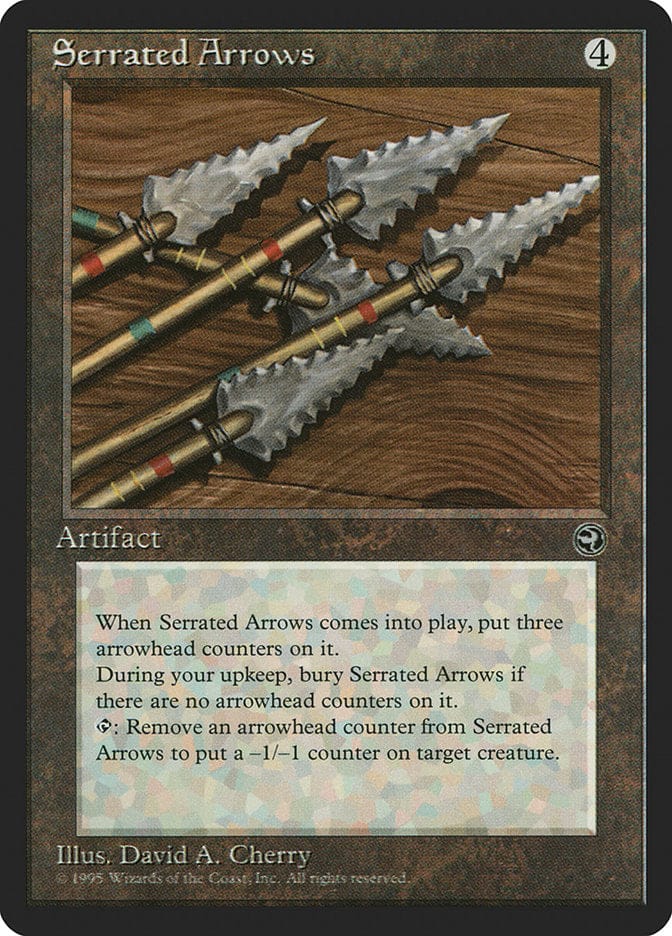 Serrated Arrows [Homelands] Magic: The Gathering