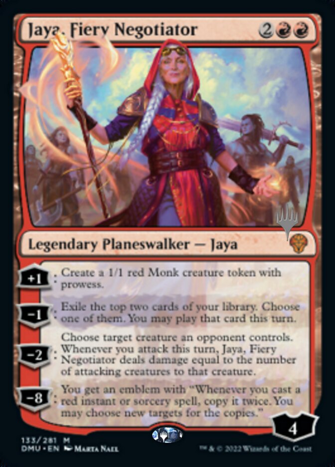 Jaya, Fiery Negotiator (Promo Pack) [Dominaria United Promos] Magic: The Gathering