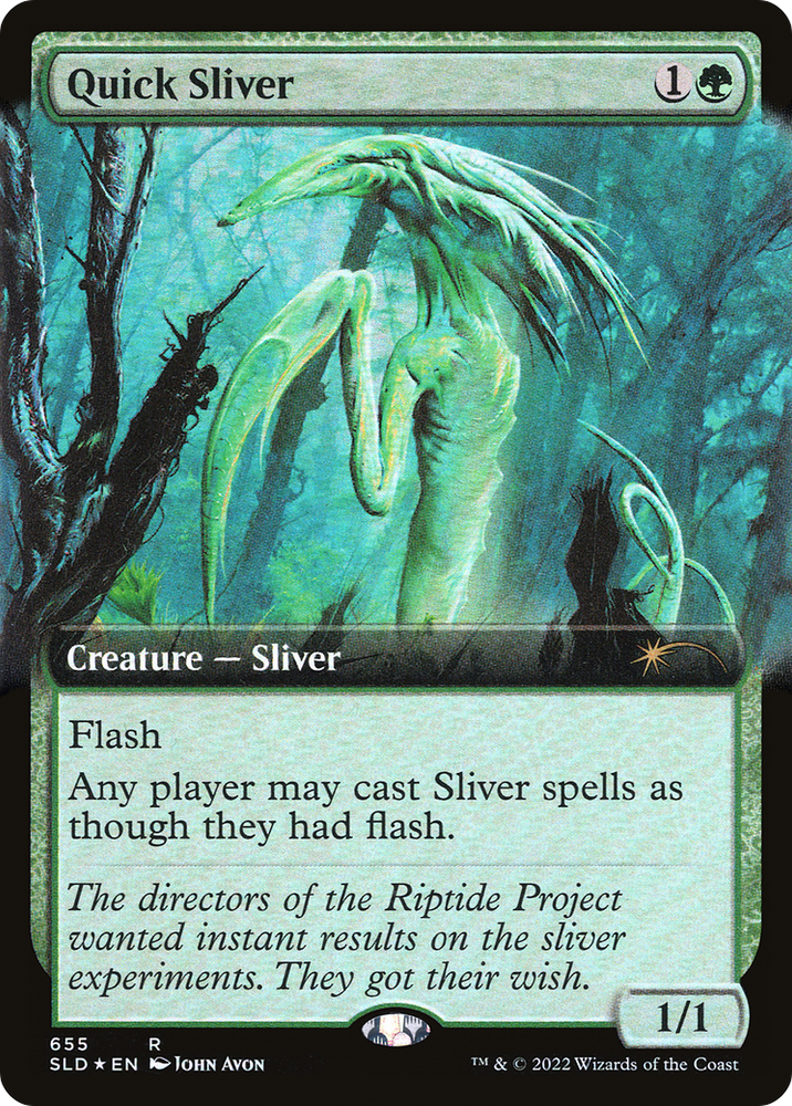 Quick Sliver (Extended Art) [Secret Lair Drop Promos] Magic: The Gathering