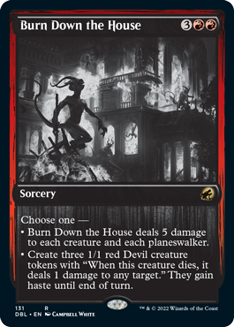 Burn Down the House [Innistrad: Double Feature] Magic: The Gathering