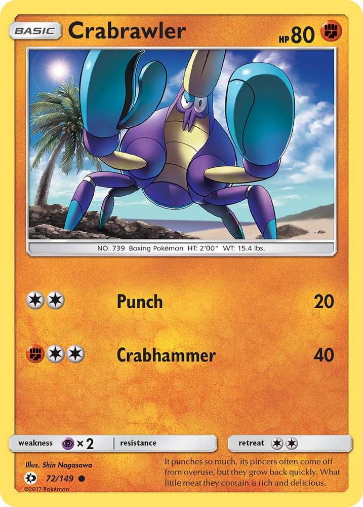 Crabrawler (72/149) [Sun & Moon: Base Set] Pokémon