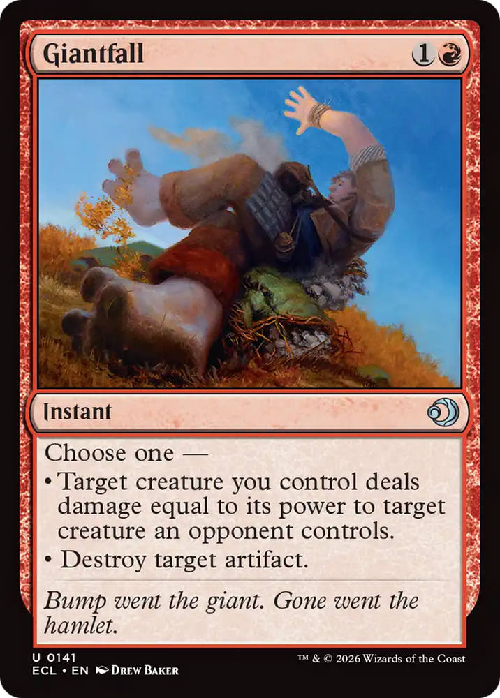 Giantfall [Lorwyn Eclipsed] Magic: The Gathering