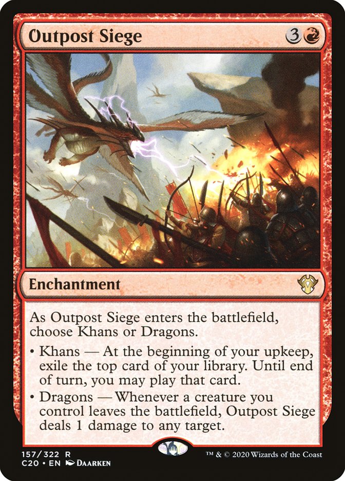 Outpost Siege [Commander 2020] Magic: The Gathering
